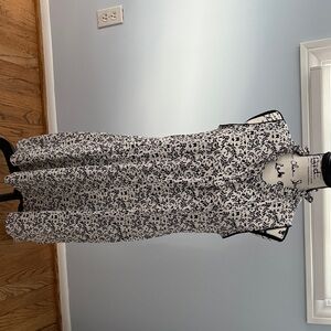 Sport Haley Black and White Floral Golf Dress